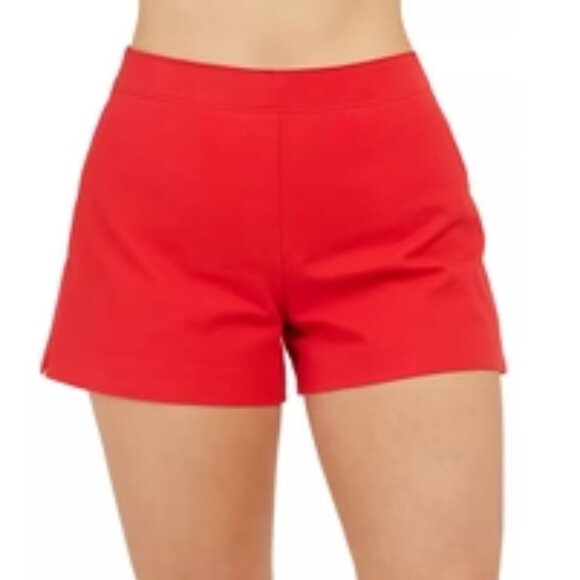 Spanx Red Polished Stretch Cotton Short   Sz: 2X - Picture 1 of 10